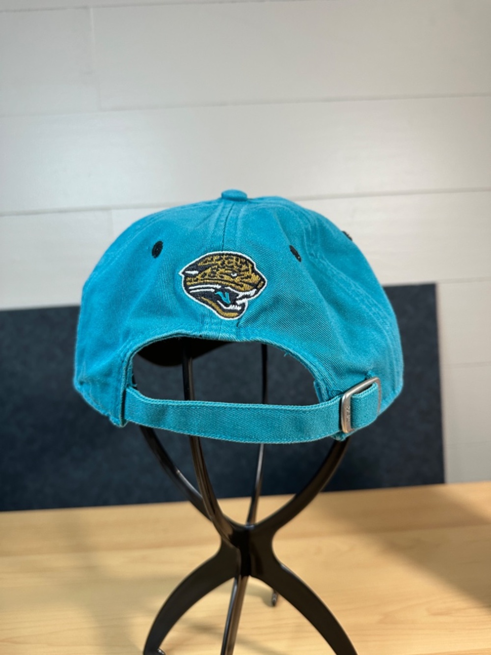 2009 Reebok Jacksonville Jaguars 15th Season Logo Teal Blue Strapback Hat Cap - Picture 7 of 11